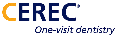 CEREC logo with the slogan 'One-visit dentistry'